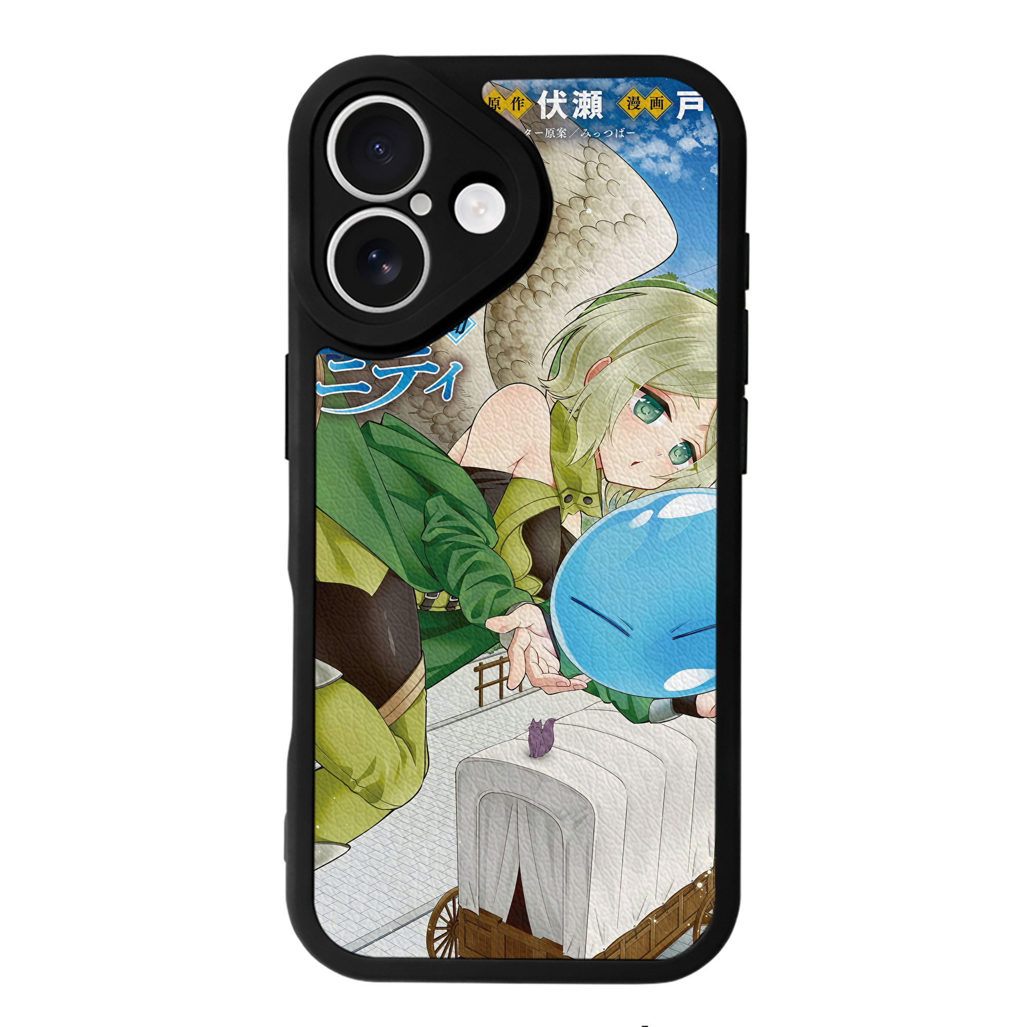 （画像用） 転スラ Regarding Reincarnated to Slime 【iPhone 16シリーズ対応】シリコンスマホケース（レザー調） 材質：シリコン